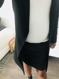 Jupe fourreau idée tenue femme enceinte